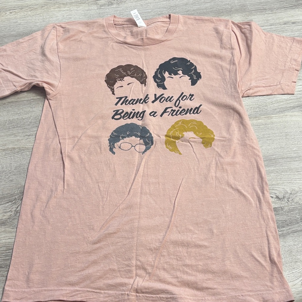 Pink Graphic T-Shirt with Thank You Print